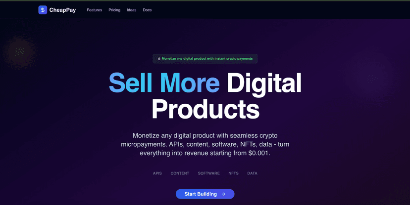 Cheapay.io - Payment Gateway - Openverse Case Study